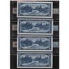 Image 2 : Bank of Canada $5, 1954 - Lot of 4 Consecutive Replacements