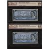 Image 3 : Bank of Canada $5, 1954 - Lot of 4 Consecutive Replacements