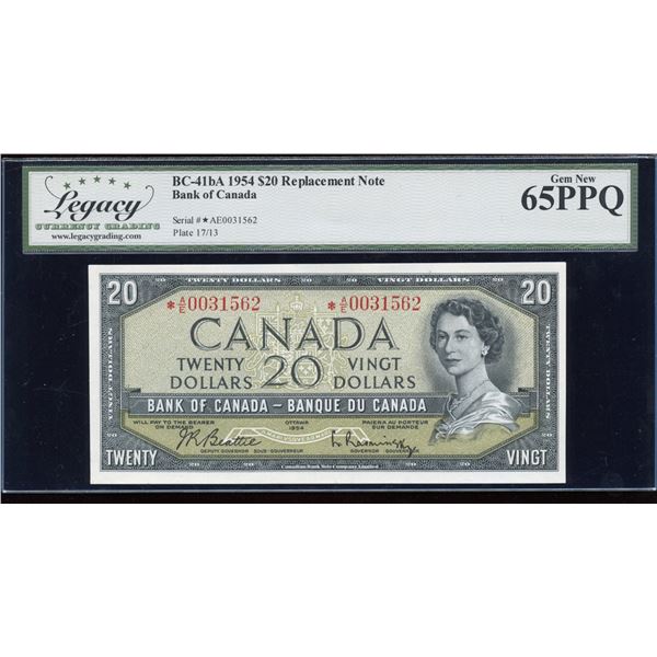 Bank of Canada $20, 1954 - Replacement