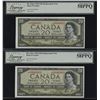 Image 2 : Bank of Canada $20, 1954 - Lot of 3 Consecutive Replacements