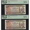 Image 1 : Bank of Canada $100, 1975 - Lot of 2 Consecutive Replacements
