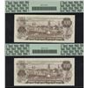 Image 2 : Bank of Canada $100, 1975 - Lot of 2 Consecutive Replacements