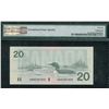 Image 2 : Bank of Canada $20, 1991 - Transitional Prefix