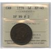 Image 1 : 1859 One Cent - Double Punch Narrow 9 #2