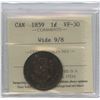 Image 1 : 1859 One Cent - Wide 9/8