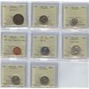 Image 1 : Canada - Lot of 8 ICCS Graded Coins