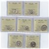 Image 1 : Canada - Lot of 7 ICCS Graded Coins