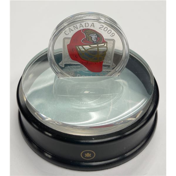 2009 Ottawa Senators $20 Sterling Silver Mask