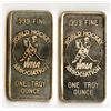 Image 2 : 2 x 1 oz World Hockey Association Silver Bars