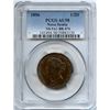 Image 1 : Province of Nova Scotia Halfpenny Bronze Token, 1856