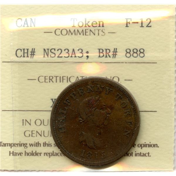 Province of Nova Scotia Halfpenny, 1815 - Success to Navigation 