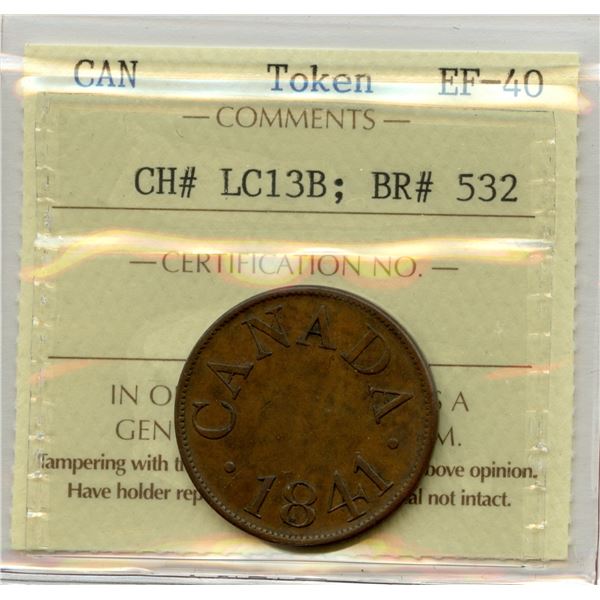 Lower Canada Halfpenny, 1841