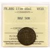 Image 1 : Breton 508. Billon Double Sol of 24 Deniers, 1738