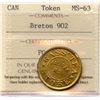 Image 1 : Breton 902. Gass Tea Store Token, 1882