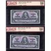 Image 1 : Bank of Canada $10, 1937 - Lot of 2 Consecutives