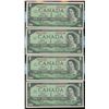 Image 1 : Bank of Canada $1, 1967 - Lot of 4 Consecutive