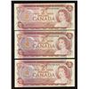 Image 1 : Bank of Canada $2, 1974 - Lot of 3 Replacements