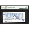 Image 2 : Bank of Canada $5, 1986 - Transitional Prefix