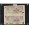 Image 1 : Canada Lot of 6 Banknotes