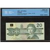 Image 4 : Bank of Canada $20, 1991 - Graded Trio