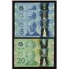 Image 2 : Bank of Canada - Radar & Repeater Notes - Lot of 5