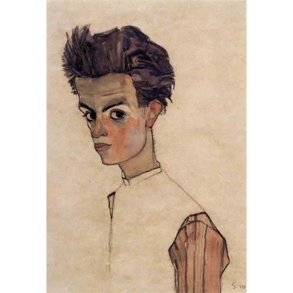 Egon Schiele - Self-Portrait