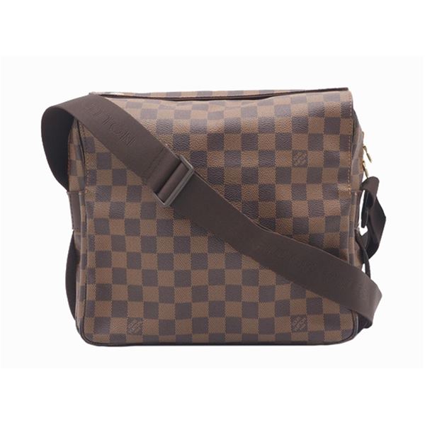 Louis Vuitton Damier Ebene Canvas Leather Naviglio Messenger Bag