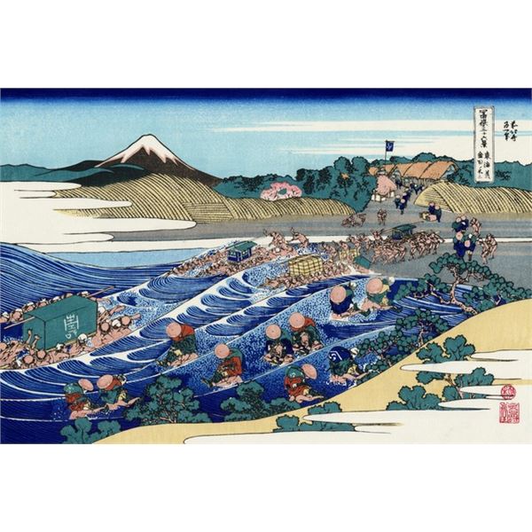 Hokusai - Fuji from Kanaya on Tokaido