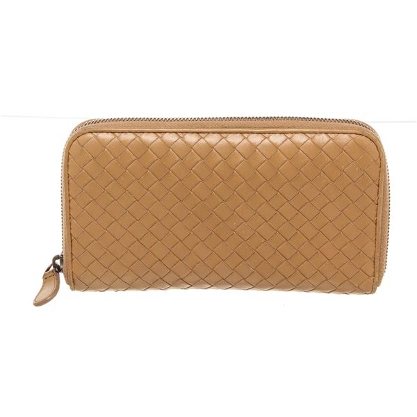 Bottega Venetta Brown Leather Wallet