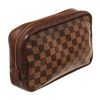 Image 2 : Louis Vuitton Brown Damier Canvas Toiletry Pouch Cosmetic Bag