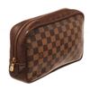 Image 3 : Louis Vuitton Brown Damier Canvas Toiletry Pouch Cosmetic Bag