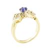 Image 4 : 1.02 ctw Blue Sapphire and Diamond Ring - 14KT Yellow Gold