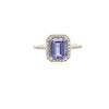 Image 1 : 14KT White Gold 1.92 ctw Tanzanite and Diamond Ring