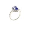 Image 3 : 14KT White Gold 1.92 ctw Tanzanite and Diamond Ring