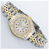 Image 3 : Rolex Ladies 2 Tone MOP Ruby & Pyramid Diamond Lugs Oyster Perpetual Datejust Wr