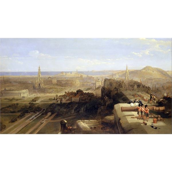 David Roberts - Edinburgh from the Castle