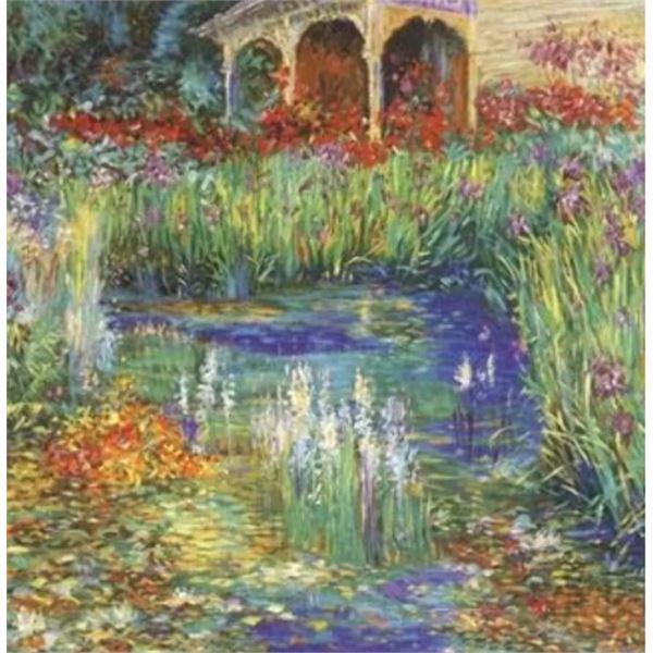 Lily Pond by Henri Plisson on paper