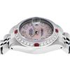 Image 9 : Rolex Ladies Stainless Steel Pink MOP Diamond & Ruby Datejust Wristwatch