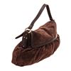 Image 3 : Fendi Brown Leather Large Suede Chef Hobos Bag