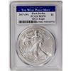 Image 1 : 2017-W American Silver Eagle .999 Fine Silver Dollar Coin PCGS MS70
