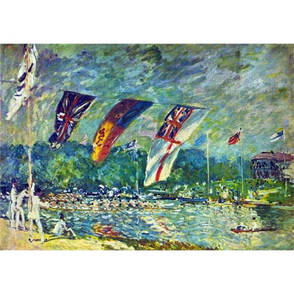 Alfred Sisley - Regatta in Molesly Alfred Sisley