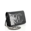 Image 1 : Chanel CC Wallet on Chain Strass Embellished Patent