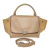 Image 1 : Celine Beige Leather Suede Trapeze Two-Way Bag