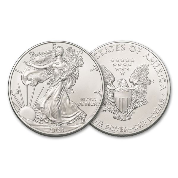 2020 American Silver Eagle .999 Fine Silver Dollar Coin