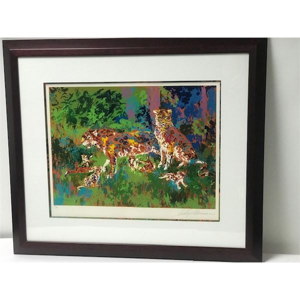 Jaguar Family by LeRoy Neiman (1921-2012)