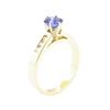 Image 4 : 1.24 ctw Sapphire and Diamond Ring - 14KT Yellow Gold