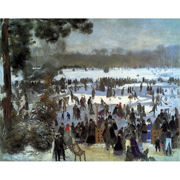 Renoir - Skating Runners In The Bois De Bologne