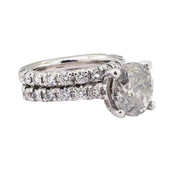 3.65 ctw Diamond Ring - 14KT White Gold