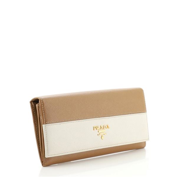 Prada Continental Wallet Saffiano Leather Long