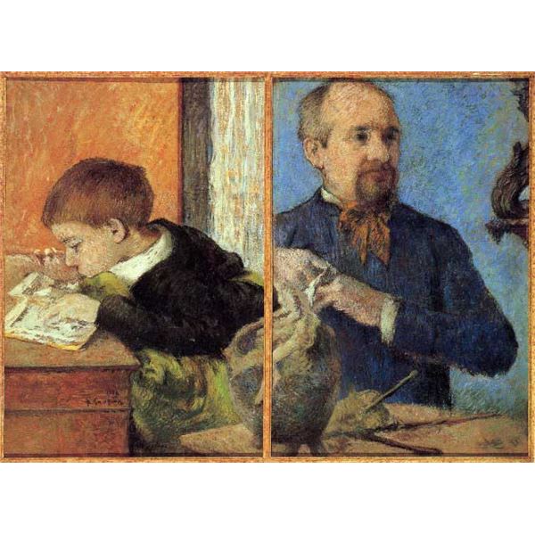 Paul Gauguin - Portrait of Sculptor with Son